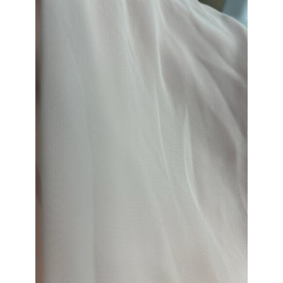 Bella Bridesmaids Light Pink Strapless Lined Zip Up Maxi Dress Size 12 R - Picture 7 of 8